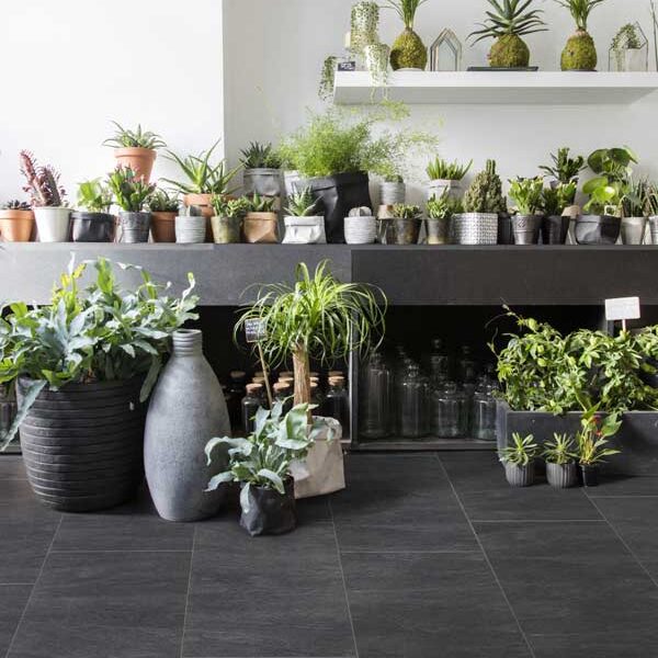Stone Black Slate Laminate Floor - 62000574