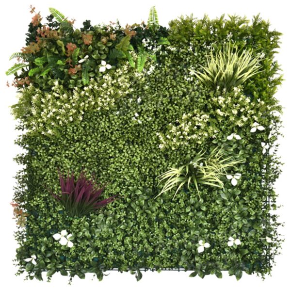 Green PVC Vertical Artificial Wall Mat