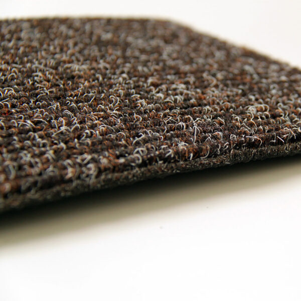 Coffee Aluminum Mat Wide Stripe Needle Felt Carpet
