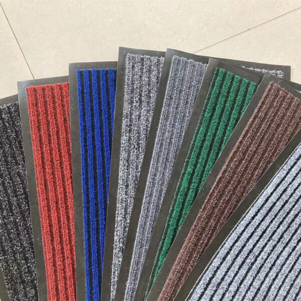 Three Ribbed PVC Doormat