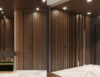 FP-232 Walnut Fluted Panel Black Line - Image 2